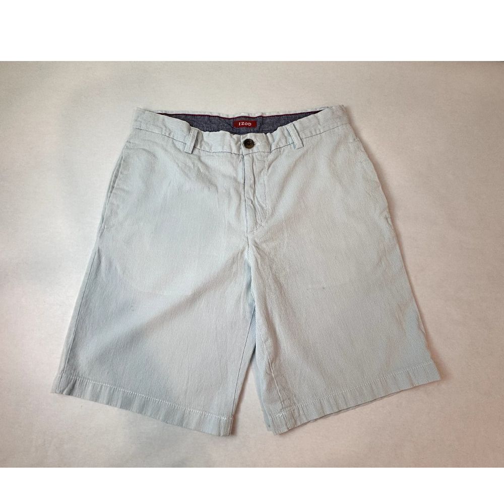 IZOD Pin Striped Cotton Seersucker Shorts Preppy Golf Men's Size 30 * 10